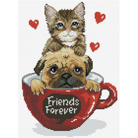 NO COUNT CROSS STITCH - FRIENDS FOREVER