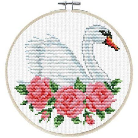 NO COUNT CROSS STITCH - LE CYGNE