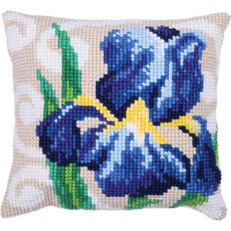 COUSSIN POINT DE CROIX LADYBIRD - IRIS - 40 X 40 CM