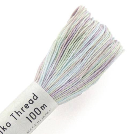 FIL SASHIKO DEGRADE - COL 195 - LAVANDE PASTEL - LOT 3 ECH. DE 100 M