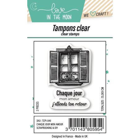 Planche de tampons - Chaque jour mon amour - Love in the Moon