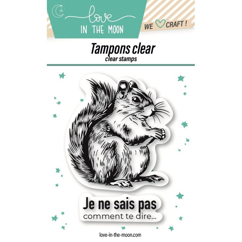 Planche de tampons - Timide écureuil - Love in the Moon