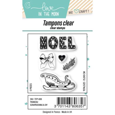 Planche de tampons - Noël & Traineau - Love in the Moon