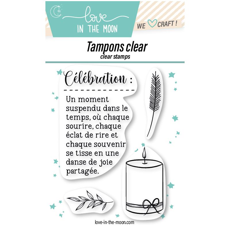 Planche de tampons - Célébration - Love in the Moon