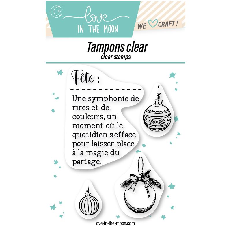 Planche de tampons - Fête - Love in the Moon