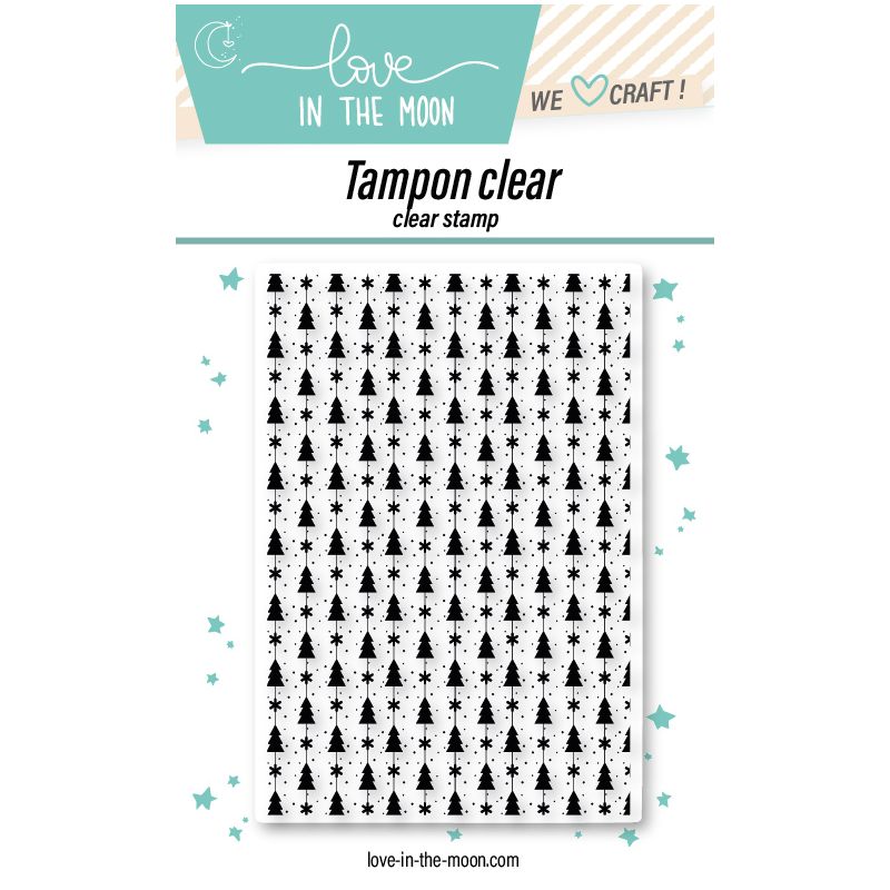 Planche de tampons - Texture petits sapins - Love in the Moon