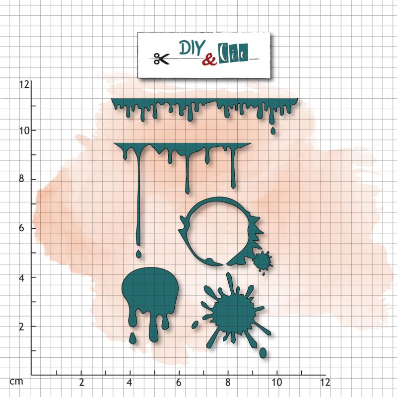 Set de dies : Taches d'encre - DIY and Cie