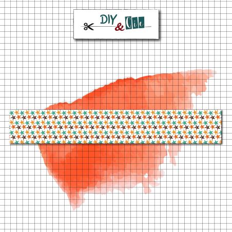 Rouleau de masking Tape : Stars 8mm - DIY and Cie