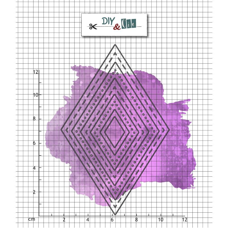 Set de dies Bazik : losanges - DIY and Cie