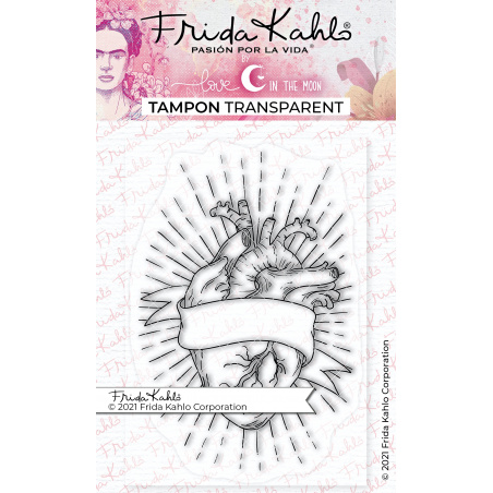 Tampon transparent "Mon Coeur" Frida Kahlo®