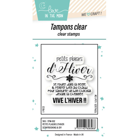 Tampon grande expression "Petits Plaisirs D’Hiver"
