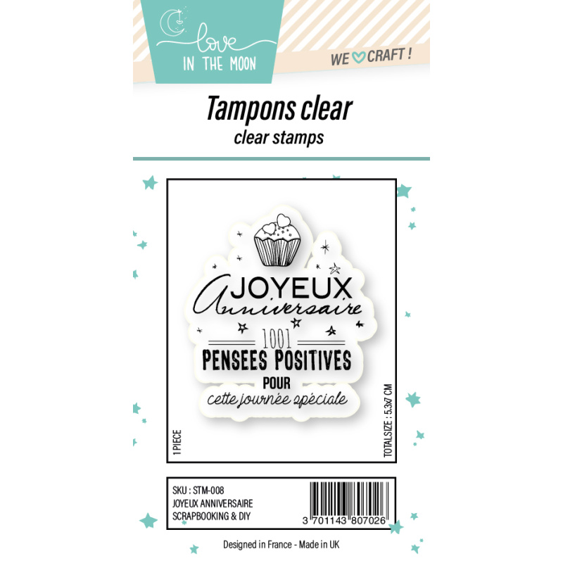 Tampon grande expression "Joyeux Anniversaire"