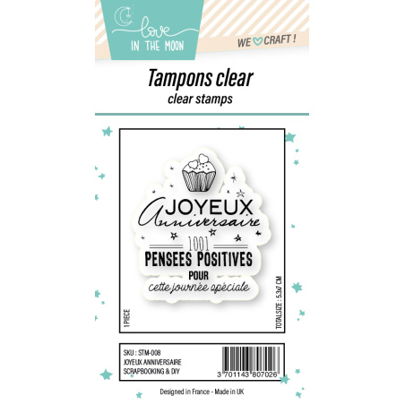 Tampon grande expression "Joyeux Anniversaire"