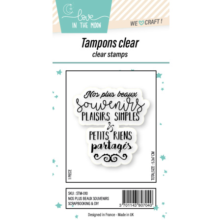 Tampon grande expression "Nos Plus Beaux Souvenirs"