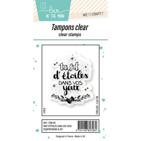 Tampon grande expression "Tant D’Étoiles Dans Vos Yeux"