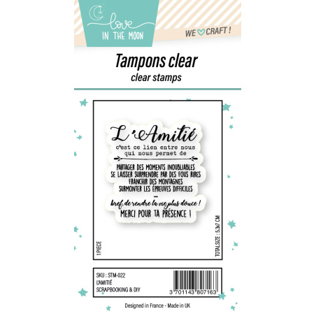 Tampon grande expression "L’Amitié"