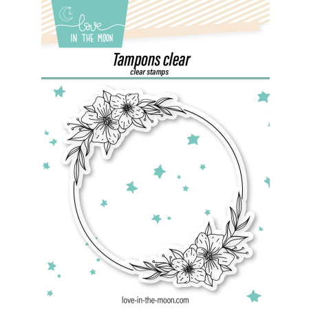 Tampon cadre pour expression de la série STM "Double Composition Florale"