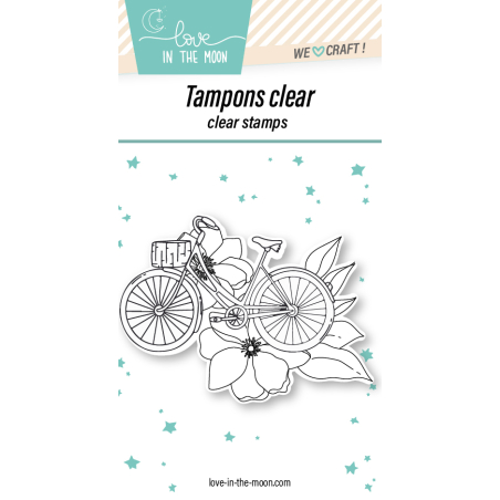Tampon "Vélo Fleuri Poétique"