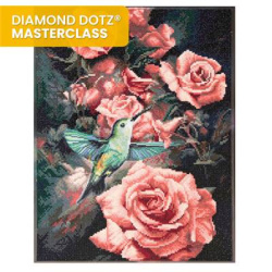 KIT BRODERIE DIAMANT DIAMOND DOTZ MASTERCLASS - ROSES ET COLIBRI