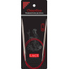 AIGUILLES CIRCULAIRES FIXES METAL CHIAOGOO RED LACE - 80CM - N°7.5 