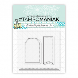 Tampon fausse couture - 10x10cm