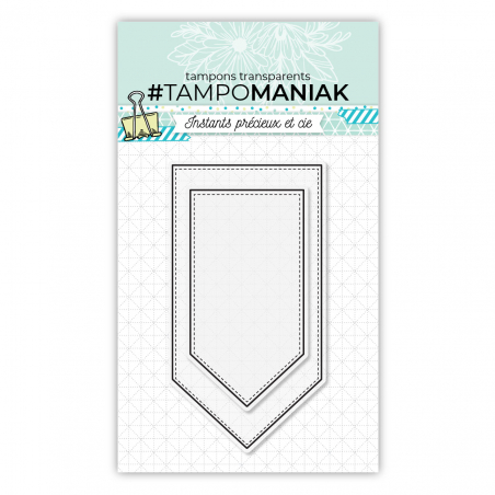 Sello de marcos de banderines puntiagudos 1 - 10x15cm