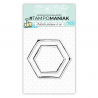 Tampon cadres hexagones - 10x15cm