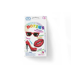 KIT BRODERIE DIAMANT DOTZIES - LOT 3 STICKERS KISS 
