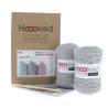 Kit coussin au crochet hoooked - silver grey 