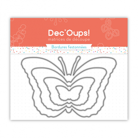 Juegos de 4 troqueles de corte para hacer mariposas.
