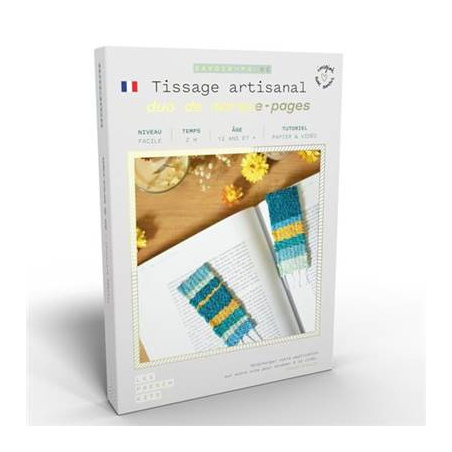 FRENCH KITS - TISSAGE ARTISANAL - DUO DE MARQUE-PAGES