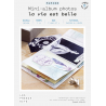 Kit pour créer mini-album photo "La vie est belle" en papier