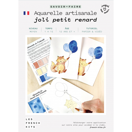 Kit Aquarelle Artisanale "Joli Petit Renard"