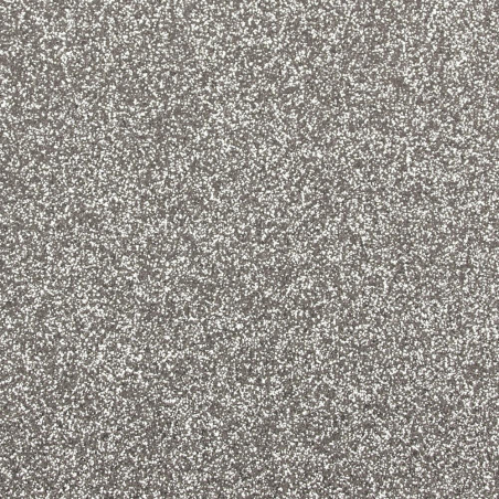 Gama Glitter: 12 colores de papeles Glitter - Juego de 5 hojas A4 - 250g/m2 - lentejuelas / brillos - Plata