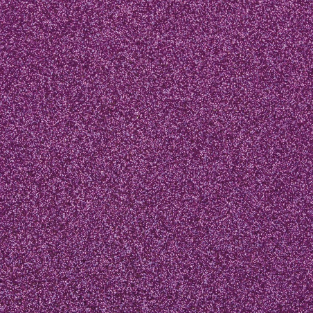 Gama Glitter: 12 colores de papeles Glitter - Juego de 5 hojas A4 - 250g/m2 - lentejuelas / brillantina - Púrpura