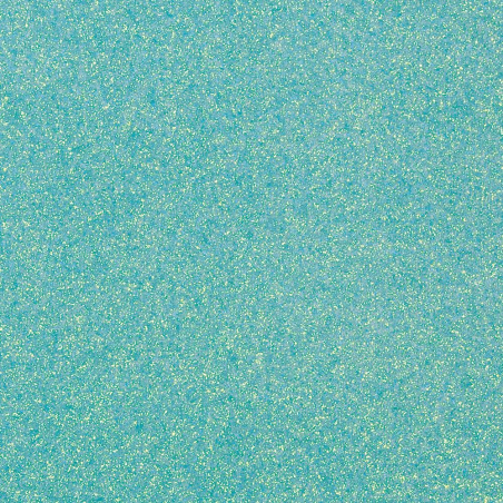 Gamme Glitter : 12 couleurs de papiers Paillettes - Set de 5 feuilles A4 - 250g/m2 - paillettes / glitters - Turquoise