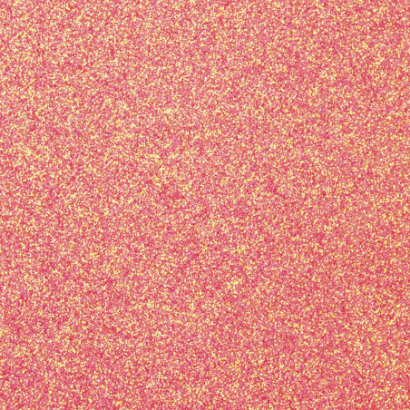 Gama Glitter: 12 colores de papeles Glitter - Juego de 5 hojas A4 - 250g/m2 - lentejuelas / brillantina - Rose Caddy