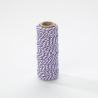 Bobine de fil bicolore Bakers Twine - 2mm x25m - Amethyst purple