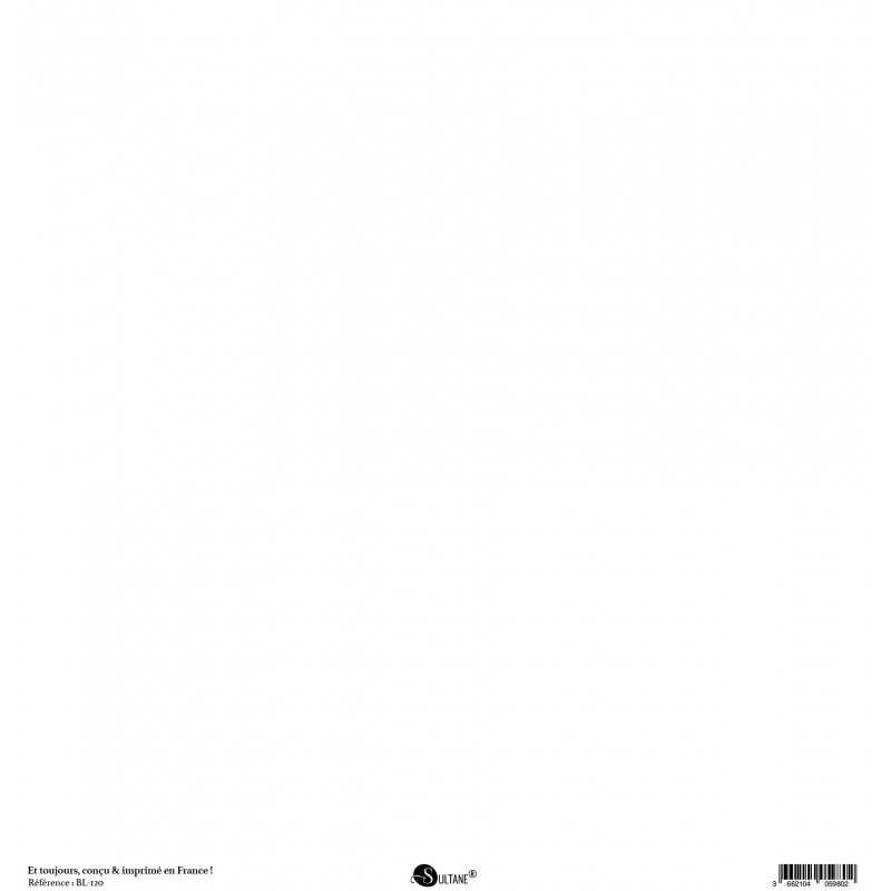 Papiers Recto / Verso - 30,5x31,5cm - Authentik - Blanc uni