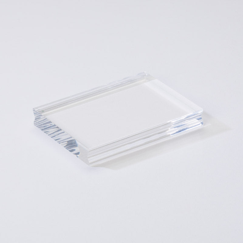 Bloc acrylique pour tampon clear - Moyen 7.5x10cm - BAC-0002