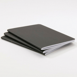 Sets de 3 carnets noir - 40 pages 13x18cm