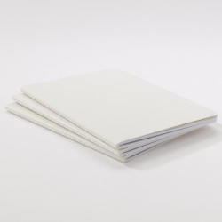 Sets de 3 carnets blanc - 40 pages 13x18cm
