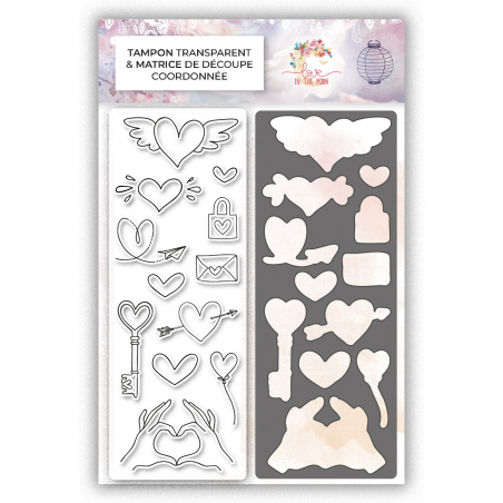 Sellos y troqueles combinados - Corazones