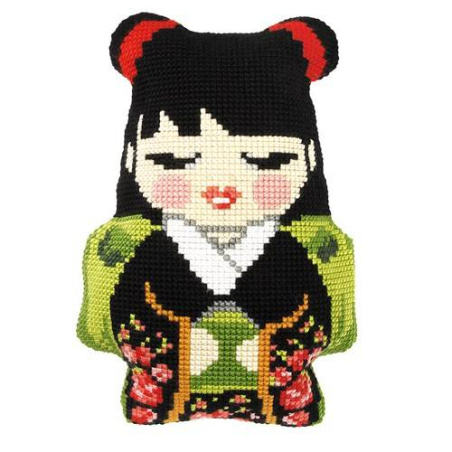 COUSSIN PT DE CROIX EN KIT 32,5 X 47,5 CM - GEISHA