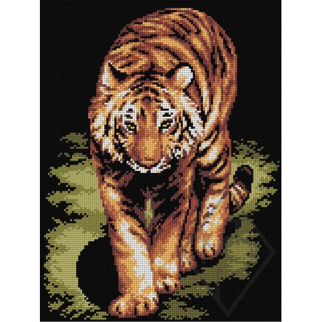 CANEVAS ANTIQUE 30 X 40 CM - LE TIGRE