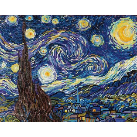 KIT BRODERIE DIAMANT - LA NUIT ETOILEE - VAN GOGH