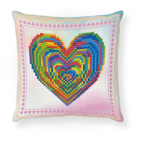 KIT BRODERIE DIAMANT COUSSIN - LE CUR D'AMOUR