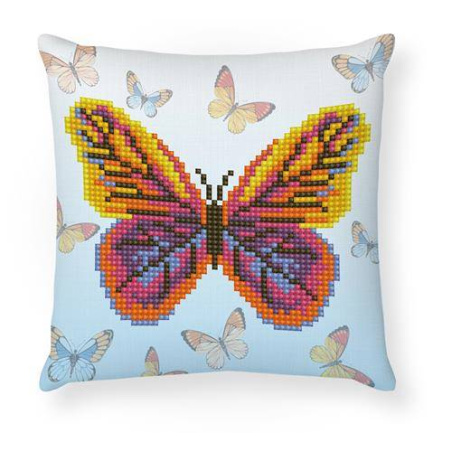 KIT BRODERIE DIAMANT COUSSIN - PETIT PAPILLON