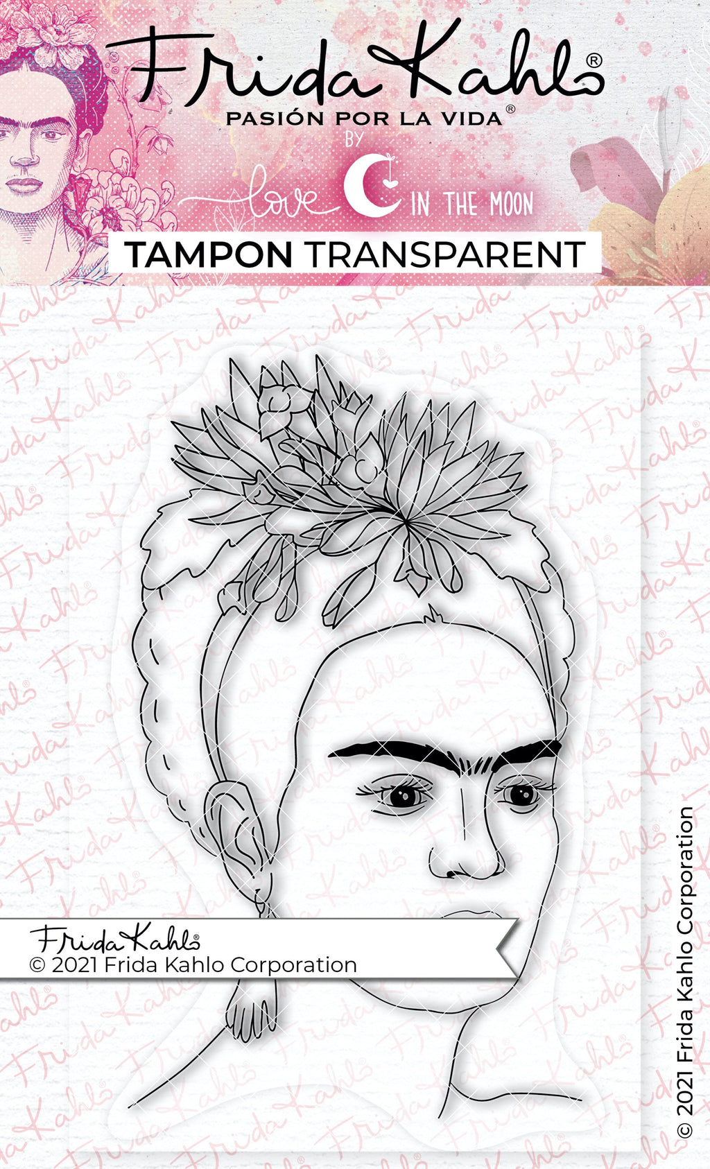 Tampon transparent "La belle Frida" Frida Kahlo®