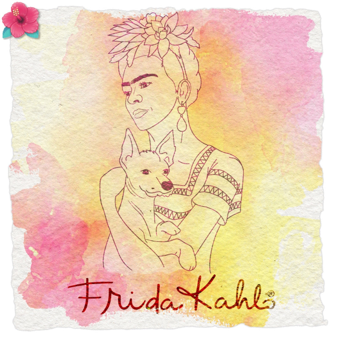Tampon transparent "La femme au chien" Frida Kahlo®
